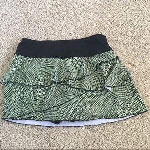 Fila patterned tennis skirt with spanx